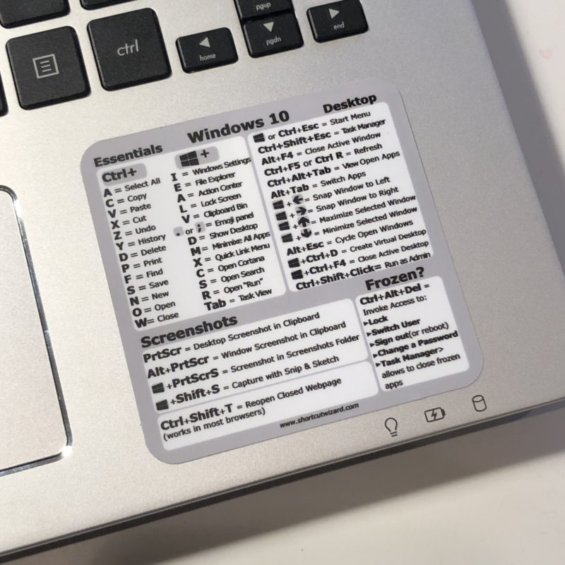 Shortcut Stickers For Chromebook, Apple Macbook, Windows, Word And More